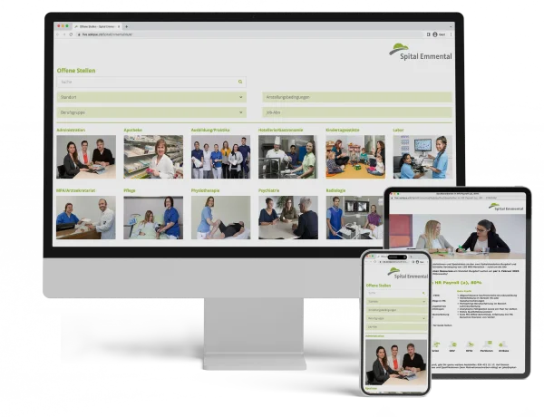 Karriereseite Screen Mockup